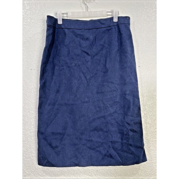 Tommy Hilfiger Midi Skirt Womens XL Navy Knit Pull On Casual Nautical Preppy - Picture 1 of 10